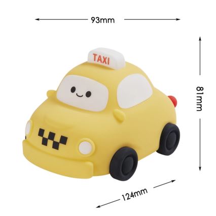 LED Dimmable children's touch lamp TAXI LED/1W/5V USB 1200 mAh taxi yellow