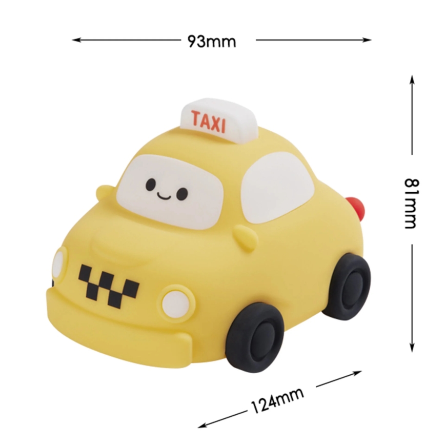 LED Dimmable children's touch lamp TAXI LED/1W/5V USB 1200 mAh taxi yellow