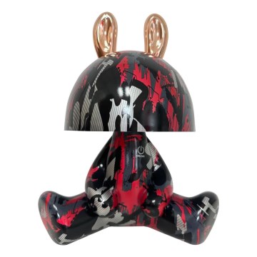 LED Dimmable children's touch small lamp FANCY LED/2,5W/3,7V 1200 mAh black/red