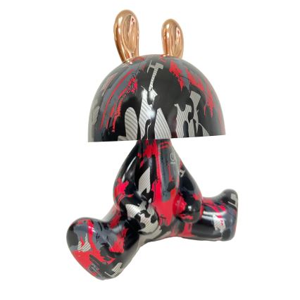 LED Dimmable children's touch small lamp FANCY LED/2,5W/3,7V 1200 mAh black/red