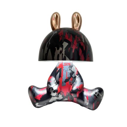 LED Dimmable children's touch small lamp FANCY LED/2,5W/3,7V 1200 mAh black/red