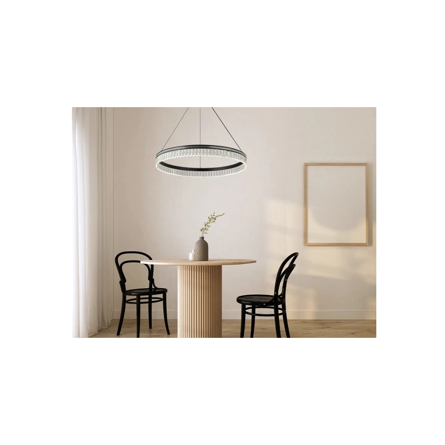 LED Dimmable Crystal Chandelier on Cable THALIA LED/55W/230V 3000-6000K Ø 80 cm + Remote Control