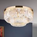 LED Dimmable crystal ceiling light PRISM LED/80W/230V d. 55 cm 24K gold