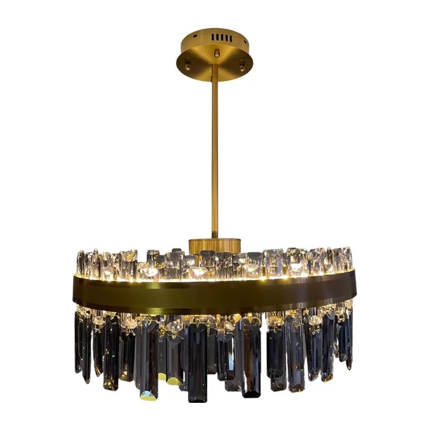 LED Dimmable crystal chandelier on a pole LED/80W/230V 3000-6500K + remote control