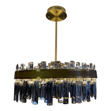 LED Dimmable crystal chandelier on a pole LED/80W/230V 3000-6500K + remote control