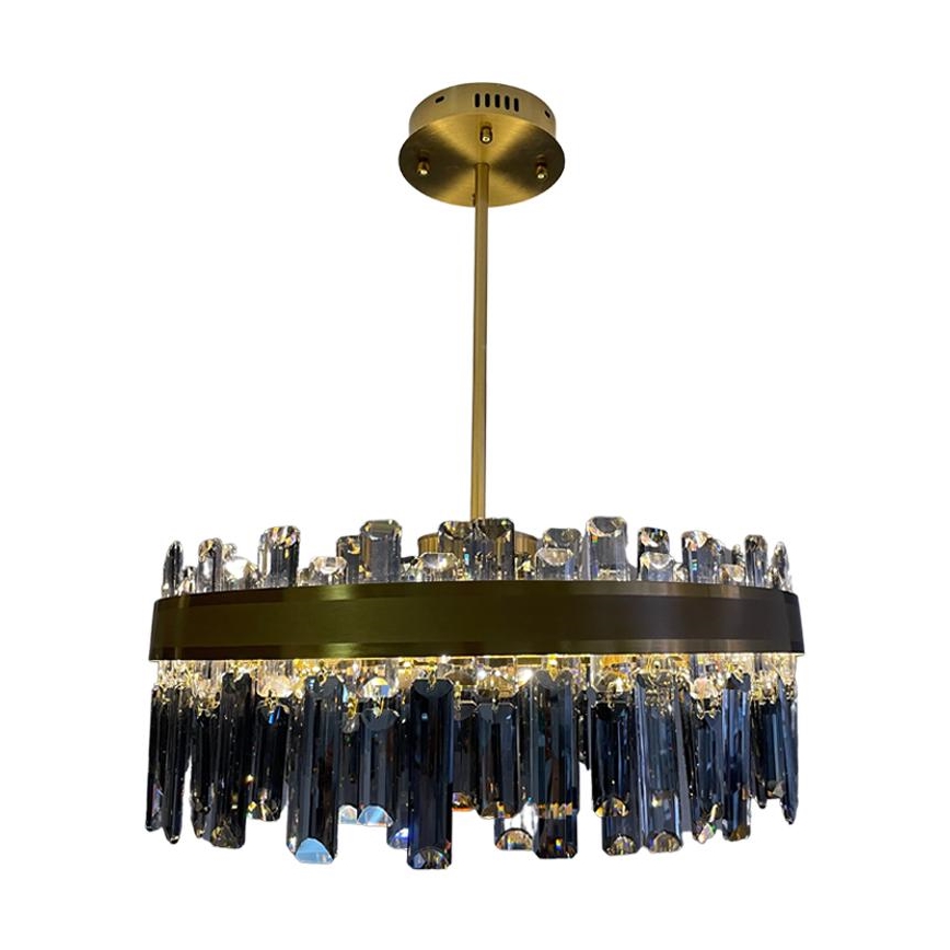 LED Dimmable crystal chandelier on a pole LED/80W/230V 3000-6500K + remote control