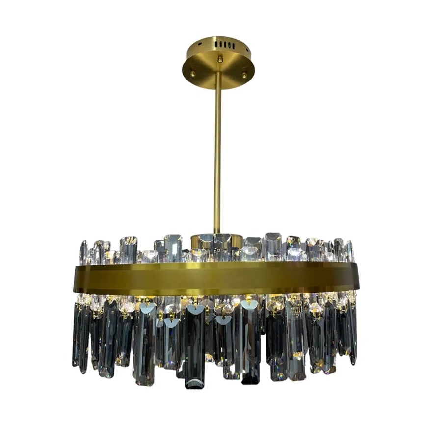 LED Dimmable crystal chandelier on a pole LED/80W/230V 3000-6500K + remote control