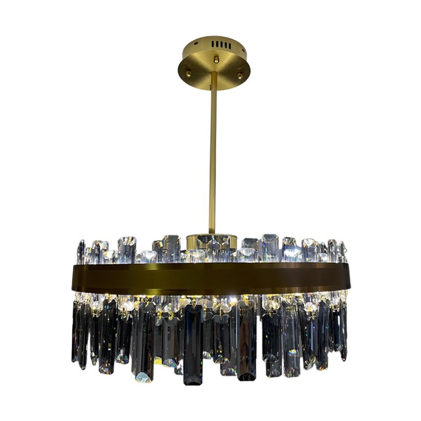 LED Dimmable crystal chandelier on a pole LED/80W/230V 3000-6500K + remote control