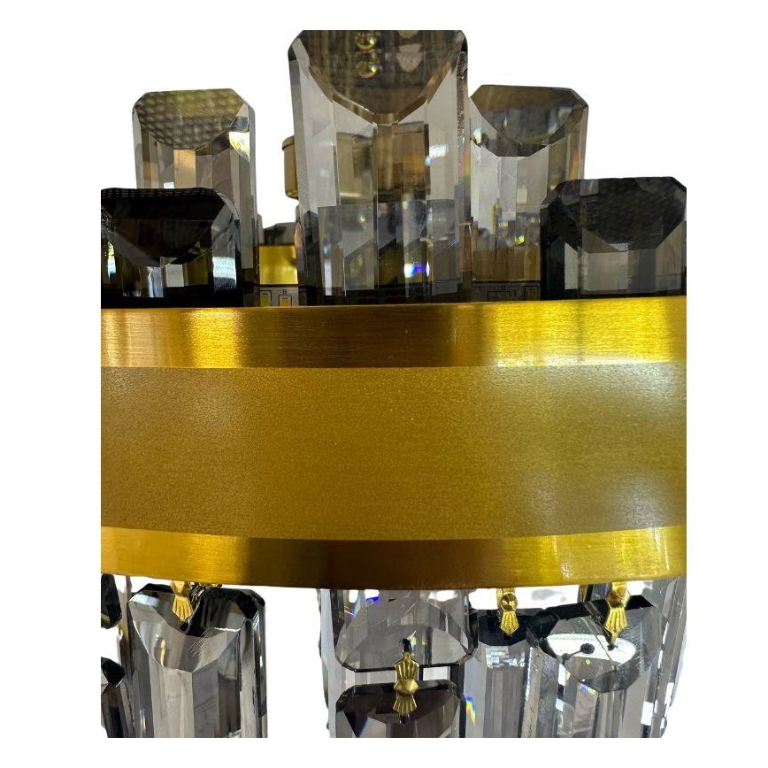 LED Dimmable crystal chandelier on a pole LED/80W/230V 3000-6500K + remote control