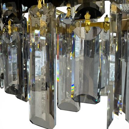 LED Dimmable crystal chandelier on a pole LED/80W/230V 3000-6500K + remote control
