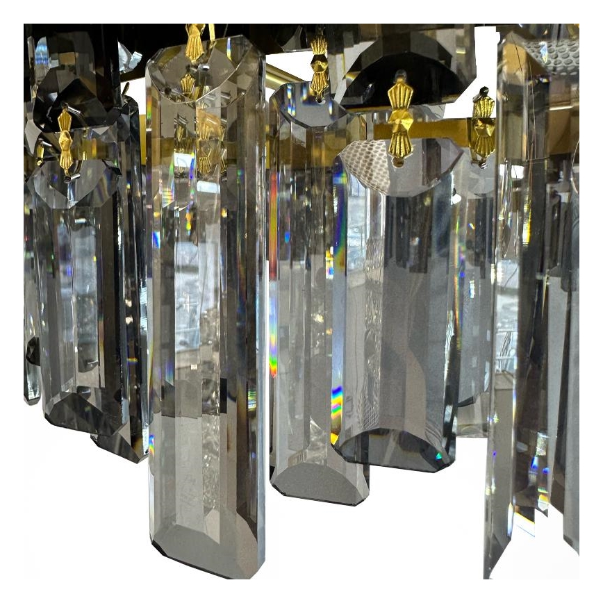 LED Dimmable crystal chandelier on a pole LED/80W/230V 3000-6500K + remote control