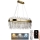 LED Dimmable crystal chandelier on a string LED/100W/230V 3000-6500K gold + remote control