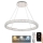 LED Dimmable crystal chandelier on a string LED/100W/230V 3000-6500K silver + remote control