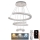 LED Dimmable crystal chandelier on a string LED/100W/230V 3000-6500K silver + remote control