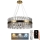 LED Dimmable crystal chandelier on a string LED/110W/230V 3000-6500K gold + remote control