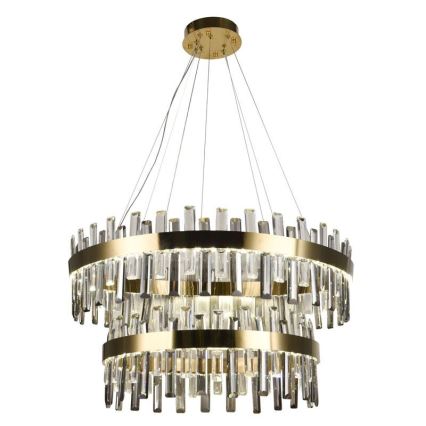 LED Dimmable crystal chandelier on a string LED/190W/230V 3000-6500K + remote control