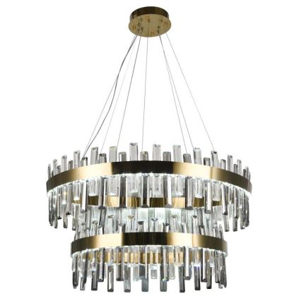 LED Dimmable crystal chandelier on a string LED/190W/230V 3000-6500K + remote control