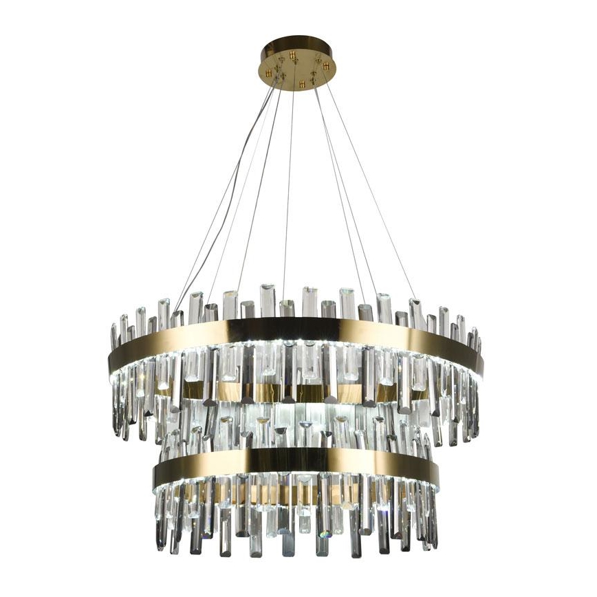 LED Dimmable crystal chandelier on a string LED/190W/230V 3000-6500K + remote control