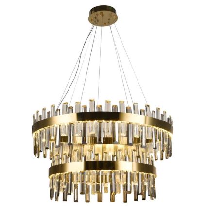 LED Dimmable crystal chandelier on a string LED/190W/230V 3000-6500K + remote control