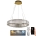 LED Dimmable crystal chandelier on a string LED/40W/230V 3000-6500K chrome/gold + remote control