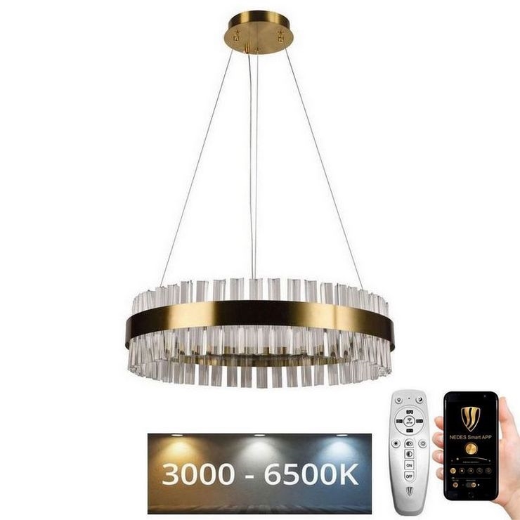 LED Dimmable crystal chandelier on a string LED/40W/230V 3000-6500K + remote control