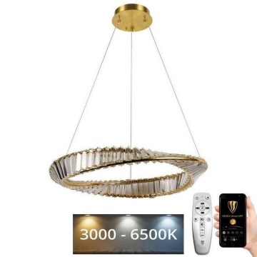 LED Dimmable crystal chandelier on a string LED/40W/230V 3000-6500K + remote control