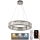 LED Dimmable crystal chandelier on a string LED/40W/230V 3000-6500K shiny chrome + remote control