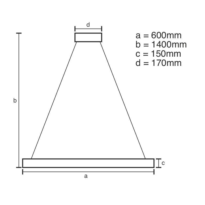 LED Dimmable crystal chandelier on a string LED/40W/230V 3000-6500K + remote control
