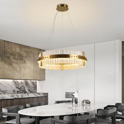 LED Dimmable crystal chandelier on a string LED/40W/230V 3000-6500K + remote control