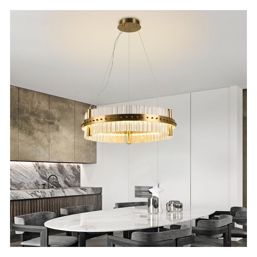 LED Dimmable crystal chandelier on a string LED/40W/230V 3000-6500K + remote control