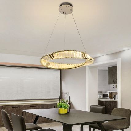 LED Dimmable crystal chandelier on a string LED/40W/230V 3000-6500K + remote control