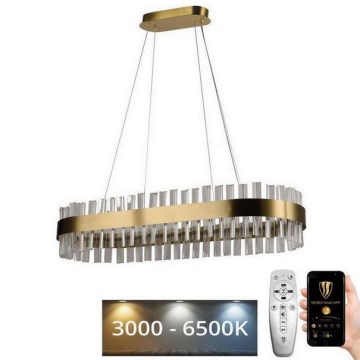 LED Dimmable crystal chandelier on a string LED/45W/230V 3000-6500K + remote control