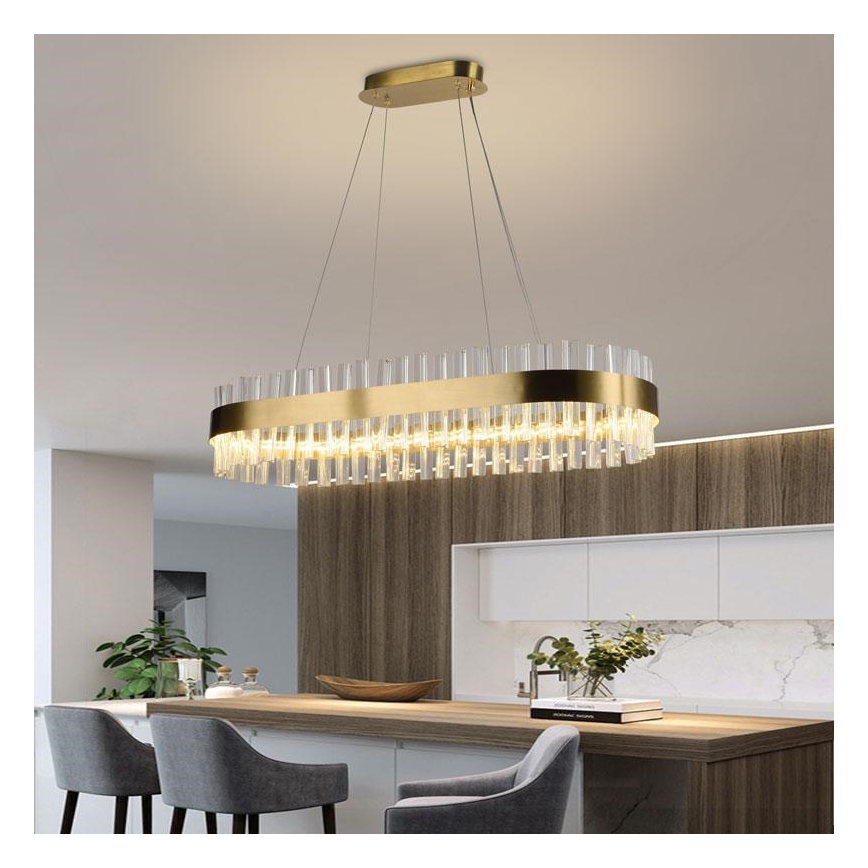 LED Dimmable crystal chandelier on a string LED/45W/230V 3000-6500K + remote control