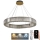 LED Dimmable crystal chandelier on a string LED/50W/230V 3000-6500K chrome/gold + remote control