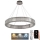 LED Dimmable crystal chandelier on a string LED/50W/230V 3000-6500K shiny chrome + remote control