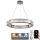 LED Dimmable crystal chandelier on a string LED/50W/230V 3000-6500K shiny chrome + remote control