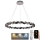 LED Dimmable crystal chandelier on a string LED/55W/230V 3000-6500K shiny chrome + remote control