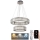 LED Dimmable crystal chandelier on a string LED/65W/230V 3000-6500K shiny chrome + remote control