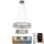 LED Dimmable crystal chandelier on a string LED/65W/230V 3000-6500K shiny chrome + remote control