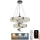 LED Dimmable crystal chandelier on a string LED/70W/230V 3000-6500K + remote control