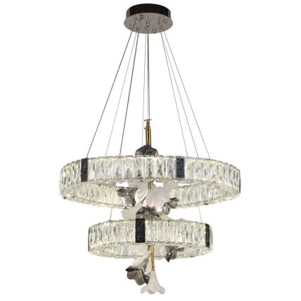 LED Dimmable crystal chandelier on a string LED/70W/230V 3000-6500K + remote control