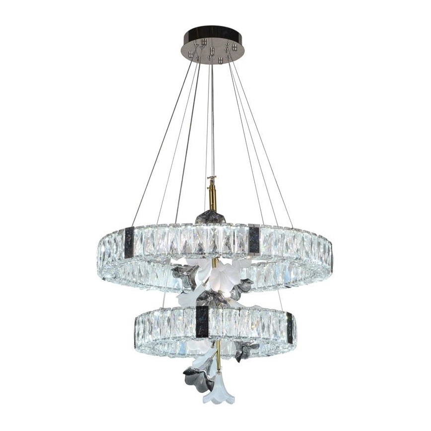 LED Dimmable crystal chandelier on a string LED/70W/230V 3000-6500K + remote control