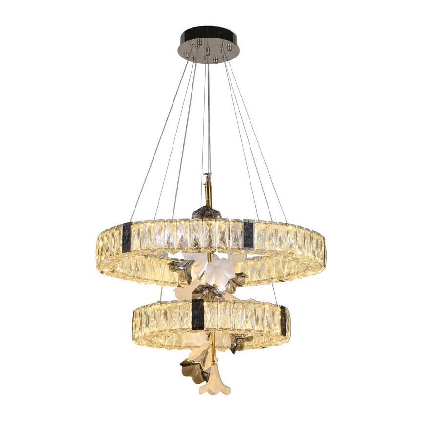 LED Dimmable crystal chandelier on a string LED/70W/230V 3000-6500K + remote control