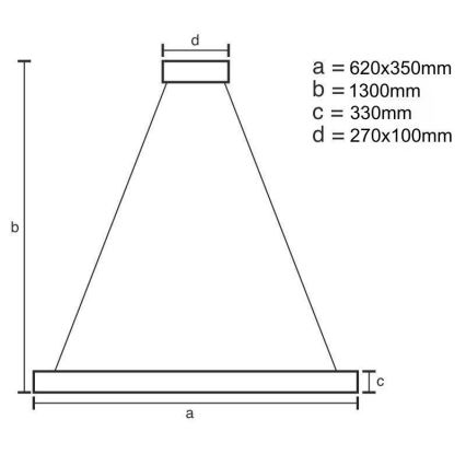 LED Dimmable crystal chandelier on a string LED/70W/230V 3000-6500K + remote control