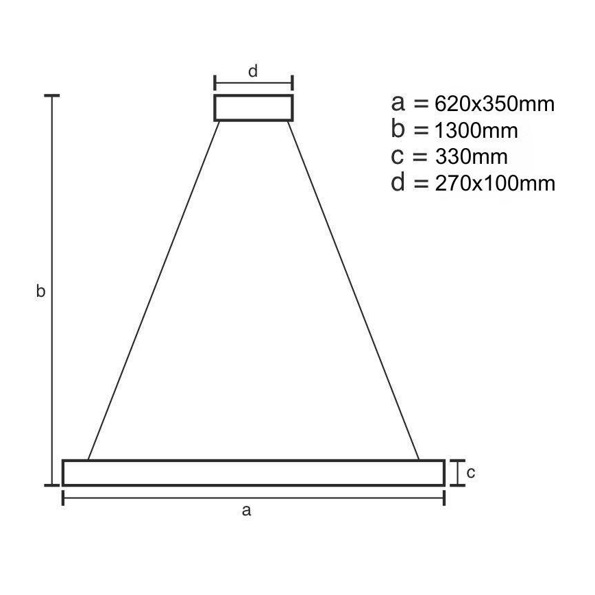 LED Dimmable crystal chandelier on a string LED/70W/230V 3000-6500K + remote control