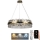 LED Dimmable crystal chandelier on a string LED/80W/230V 3000-6500K gold + remote control