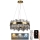 LED Dimmable crystal chandelier on a string LED/80W/230V 3000-6500K + remote control