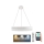 LED Dimmable crystal chandelier on a string LED/80W/230V 3000-6500K white + remote control