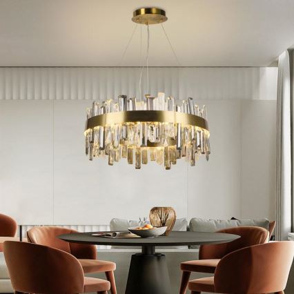 LED Dimmable crystal chandelier on a string LED/80W/230V 3000-6500K + remote control