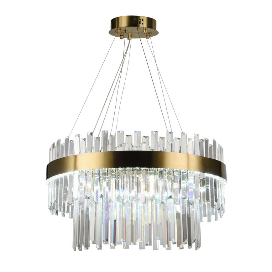LED Dimmable crystal chandelier on a string LED/80W/230V 3000-6500K + remote control